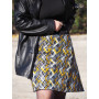 Jupe imprimée femme jupe ethnique motif chevrons, jupe multi colore, jupe taille unique, jupe en coton