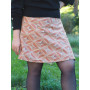 jupe évasée reversible marron Jupe wrap trapèze boutons pressions jupe cotonn jupe a collant