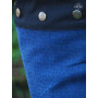 Jupe bleue en velours texturé, jupe velours bleue, jupe velours  doux, jupe suédine bleue, jupe avec collant