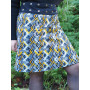Jupe africaine imprimé et boutonnée jupe portefeuille femme réversible ceinture plate, jupe multi  taille