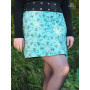 Jupe verte imprimée de marque francaise qulite premium de luxe coup portefeuille motif fleuri
