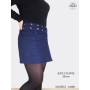 jupe jean bleu courte
