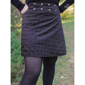 jupe brillante noire, jupe velours noir satiné, jupe satin, jupe a carreaux noir, jupe portefeuille, jupe chic , jupe imprimée