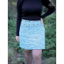jupe liberty bleue, jupe coton imprimé, jupe boutonnée, jupe envellopante, jupe wrap, jupe reversible