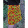 jupe wax, jupe orange, jupe rouge, jupe madras  africaine, jupe ethnique femme, jupe originale, jupe colorée