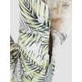 chemise blanche feuille de cocotier