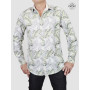 chemise palmier blanche