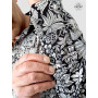 chemise noire sauvage imprimé felins jungle savane