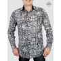 chemise noire imprimé jungle tigre leopard girafe savane