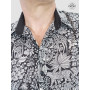 chemise monochrome motif animal safari