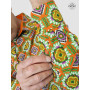 chemise wax orange en coton
