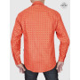 chemise indienne rouge motif brillant