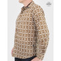 chemise africaine marron pour homme