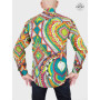 Chemise Ethnique Multicolore Imprimé Abstrait Africaine - BAKOU 2