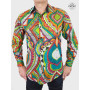Chemise Ethnique Multicolore Imprimé Abstrait Africaine - BAKOU 2