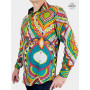 Chemise Ethnique Multicolore Imprimé Abstrait Africaine - BAKOU 2