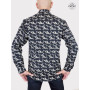 chemise originale noire pour homme coton epais