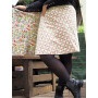 Jupe longue droite imprimée floral, jupe reversible, jupe wrap, jupe doublure, jupe genoux