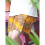 Jupe ajustable orange et marron a carreaux reversible