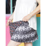jupe chic fendue imprimée coupe portefeuille reversible coton de qualitée