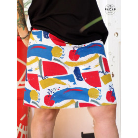 jupe été  longue multi taille colorée pour femme