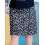 jupe portefeuille noire femme imprimé cachemire paisley