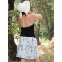 jupe été tropicale motif palmiers pour femme, jupe coton