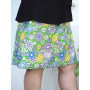 Jupe rétro imprimé floral old school multicolore stype année 60 70 80
