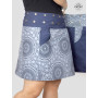 jupe fendue femme en jean, jupe ethnique, jupe portefeuille, jupe réversible, jupe denim, jupe ceinture boutonnée