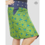jupe verte pomme africain avec poche imprimé mandala