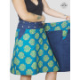jupe reversible grande taille coton imprimée avec poches