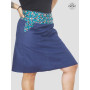 jupe femme ronde en jean taille haute