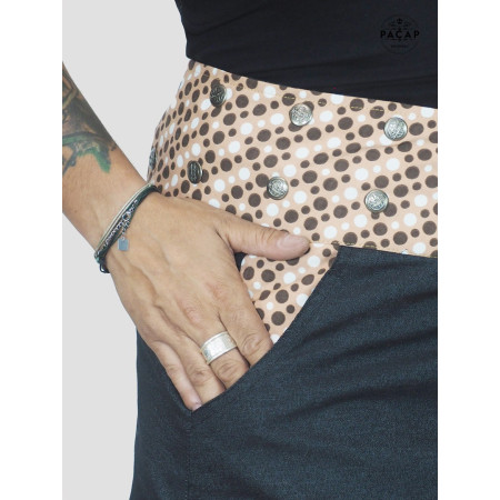 jupe poche grande taille en jean noir