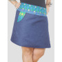 jupe genoux en jeans reversible avec poche pour femme enceinte