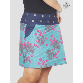 jupe grande taille femme à porte taille réglable