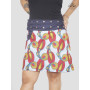 jupe grande taille originale imprimée avec poche