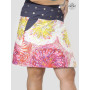 jupe grande taille imprimé originale motif abtrait multicolore