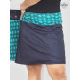 jupe reversible femme taille ajustable en jean