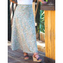 jupe midi verte pour femme taille unique