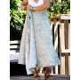 jupe longue wrap verte ajustable
