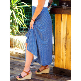 jupe midi fendue pour femme taille haute