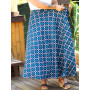 jupe fendue bleue taille unique ajustable
