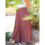 jupe portefeuille longue rouge pour femme