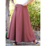 jupe midi rouge a nouer taille unique