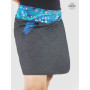 jupe portefeuille en jean noir reversible