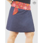 jupe fendue en  jeans avec poche pour femme