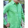 chemise verte pomme impression numerique