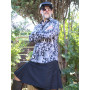 chemise loud grise motif pois vintage esprit motard avec kilt noir pour homme