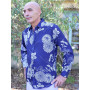 chemise Décontractrée manche longue imprimé fantaisie blanc