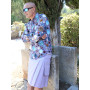 chemise homme décontractée imprimé multicolore à motif fantaisie cercle bouclier